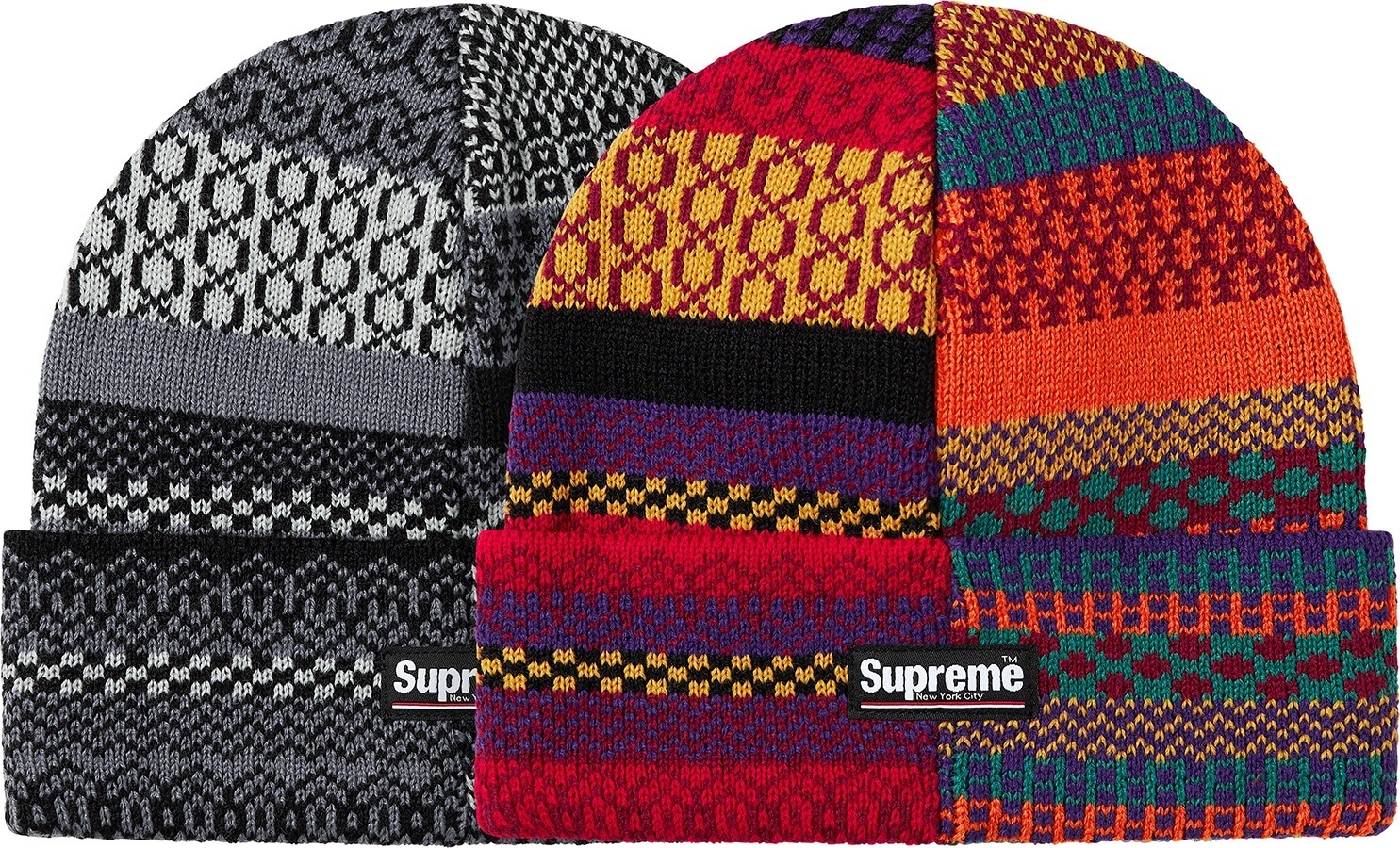 Multi Pattern Beanie